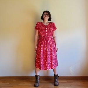 90's Floral Dress -12